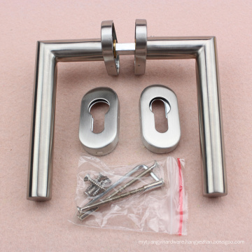 Stainless steel 304 door handle with ovel escucheon